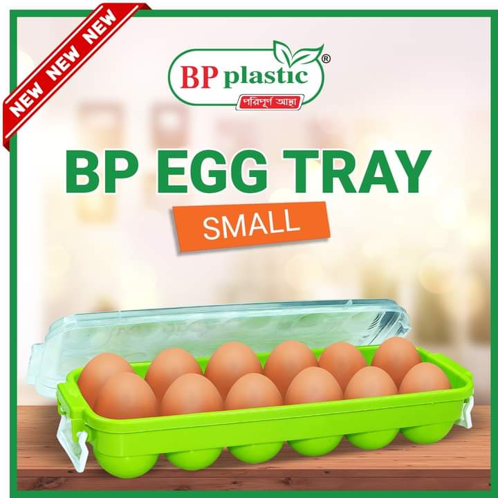 Picture of Egg Tray Large, 12 Eggs Dispenser Holder Eggs Storage Container Box Large 1 Dozen Capacity Plastic Tray