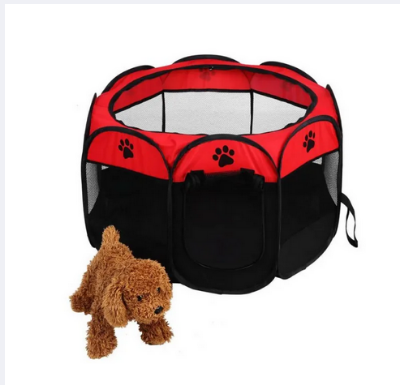 Picture of LongtimeUSA Portable Foldable Pet Puppy Playpen - Indoor Outdoor with Water Resistant Removable Shade Cover for Dog Cat Rabbit (Large)