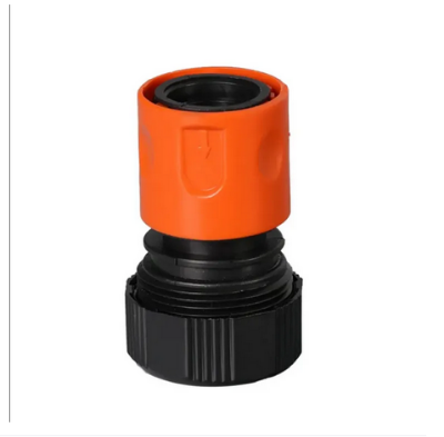 Picture of 3/4 inch Plastic High Pressure Garden Water Hose Quick Connector with Aqua Water Adaptor