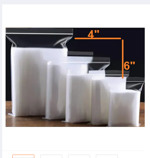 Picture of Zipper Bag-zip lock plastic bag (4/6Inchi)100pc pack