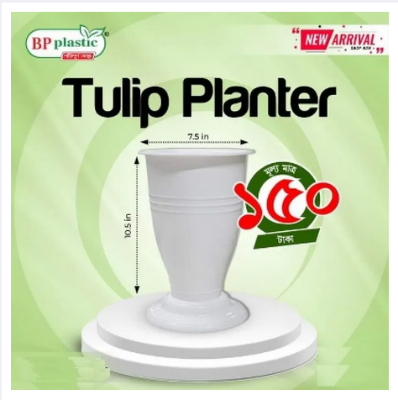 Picture of Tulip Planter 2 Pcs White