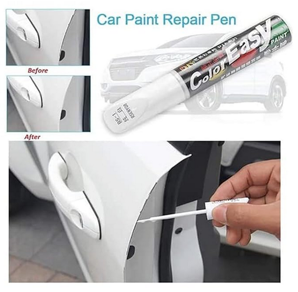 Picture of Car Scratch Remover Touch Up Paint Pen for Cars(White), Automotive Car Paint Pen, 2 IN 1 Car Paint Scratch Repair for Deep Scratches, Special-Purpose White Car Paint Universal Color