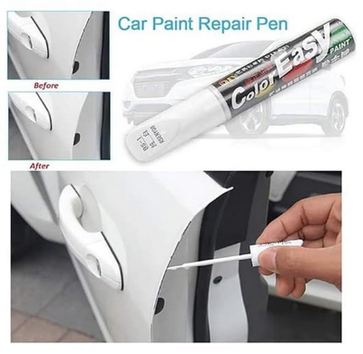 Picture of Car Scratch Remover Touch Up Paint Pen for Cars(White), Automotive Car Paint Pen, 2 IN 1 Car Paint Scratch Repair for Deep Scratches, Special-Purpose White Car Paint Universal Color