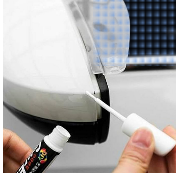Picture of Car Scratch Remover Touch Up Paint Pen for Cars(White), Automotive Car Paint Pen, 2 IN 1 Car Paint Scratch Repair for Deep Scratches, Special-Purpose White Car Paint Universal Color