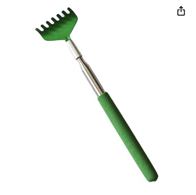 Picture of Portable Extendable Telescopic Metal Backscratcher/Back Scratcher in Green
