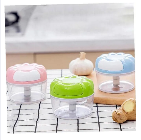 Picture of Garlic Chopper,Hand Pull String Garlic Chopper for Kitchen,Small Food Processor with Stainless Steel Blades,Used for Onions Garlic Peppers Carrots Fruits Tomato Meat.