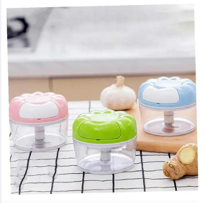 Picture of Garlic Chopper,Hand Pull String Garlic Chopper for Kitchen,Small Food Processor with Stainless Steel Blades,Used for Onions Garlic Peppers Carrots Fruits Tomato Meat.