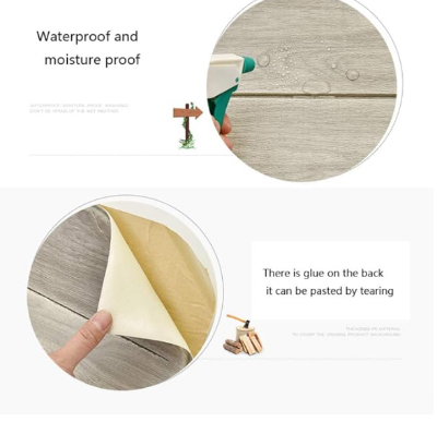 Picture of 3D Wallpaper Self Adhesive Woodr Grain Wall Sticker Soft Package Kindergarten Walls Decoration Waterproof Foam Wall Sticker C 70CMX70CM