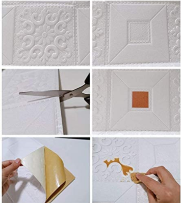 Picture of Wallpaper for Wall Home Decor Living Room Bedroom Kitchen Countertop Paper PVC 3D Wallpaper for Kitchen and Home Furniture Wall Stickers Self Adhesive DIY Wall Decor2.5 by 2.5 fit