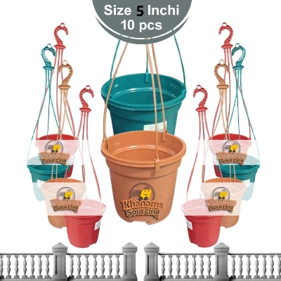 Picture of 5 inch Bp Round planter Hanging flower tub-( 10 pcs)