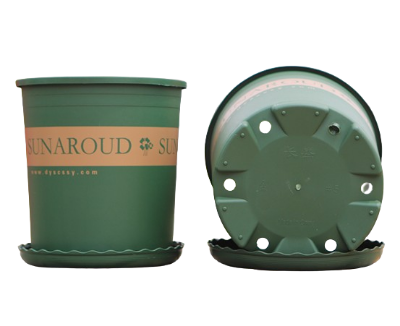 Picture of Plastic 5 Gallon Flowerpot Flower er Basket Nursery Pot Balcony Decoration with tray