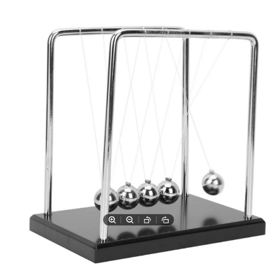 Picture of Newton's Cradle Steel Balance Ball (Collision Balls / Pendulum Balls) Physics / Science Fun Toy Desk Home Office Decor
