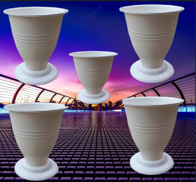 Picture of Tulip Planter( 5 Pcs  Set White )