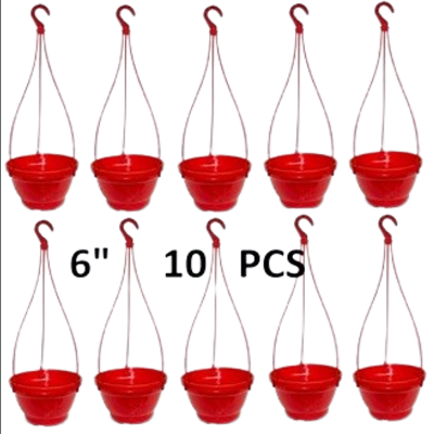 Picture of Bp Hanging flower round tub ( 6 inch - 10 pcs -set)