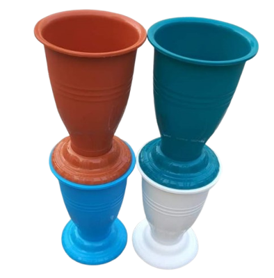 Picture of Tulip Planter with tray( 4 Pcs  Set MIX COLER )