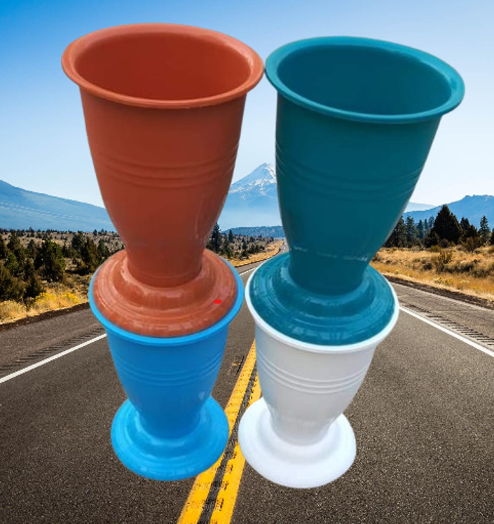 Picture of Tulip Planter with tray( 4 Pcs  Set MIX COLER )