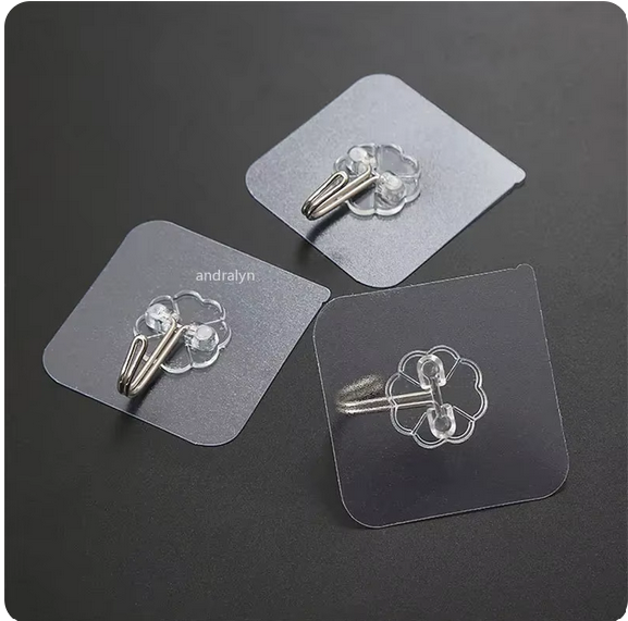 Picture of Wall Hook Hanger 8 Pcs - Transparent