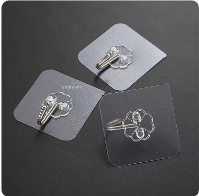 Picture of Wall Hook Hanger 8 Pcs - Transparent