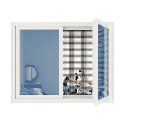Picture of Mosquito Net for window (4 ft x 4 ft)- Blue
