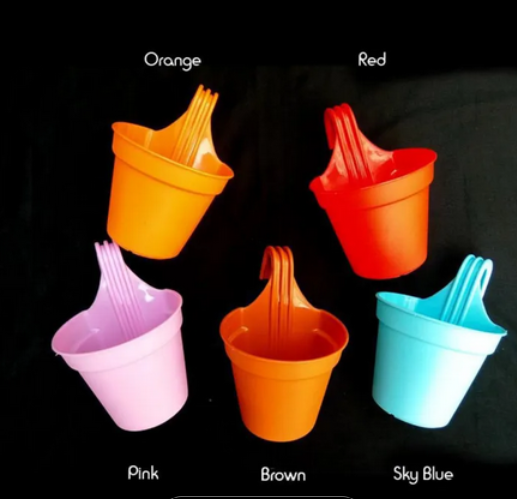 Picture of 12 Cm  grill planters 5 pcs Mix colour