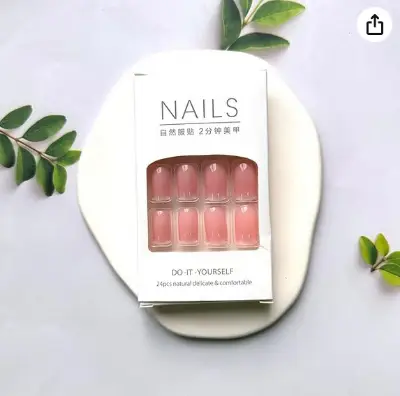 Picture of 24pcs With Glue Fake nails With Design False nails Wearable press on nails stylish pattern Artificial nails Full Cover nail art