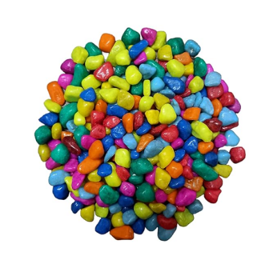 Picture of Multicolour Pebbles Stone for Decoration Garden Plants Pots Home Decor (1KG)