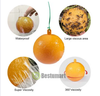 Picture of Fruit Fly Traps with Spherical Strong Adhesive to Trap Small Flying Insects and Pests in Orchard Farms 1 Pcs