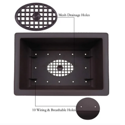 Picture of Bonsai Training Pot 1 Pcs with Humidity Tray - 9 in Training Nursery Pots Kit,