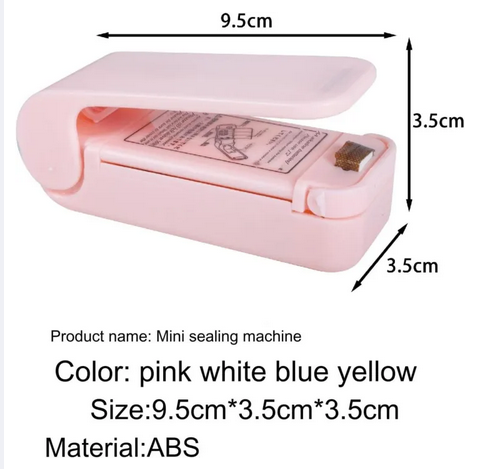 Picture of Portable Mini Sealing Machine, Mini Bag Sealer Handheld Heat Vacuum Sealer, Household Sealing Machine Heat Sealer Capper For Plastic Bags