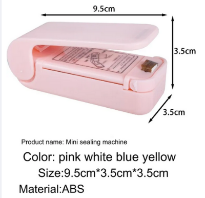 Picture of Portable Mini Sealing Machine, Mini Bag Sealer Handheld Heat Vacuum Sealer, Household Sealing Machine Heat Sealer Capper For Plastic Bags