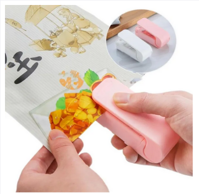 Picture of Portable Mini Sealing Machine, Mini Bag Sealer Handheld Heat Vacuum Sealer, Household Sealing Machine Heat Sealer Capper For Plastic Bags