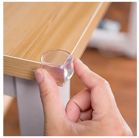 Picture of Silicone Children Head Protection, (4 Pcs )Anti-Collision Corner Transparent Anti-Collision Desk Corner Anti-Knock The Sleeve