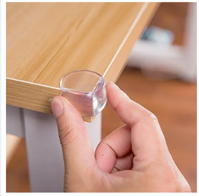 Picture of Silicone Children Head Protection, (4 Pcs )Anti-Collision Corner Transparent Anti-Collision Desk Corner Anti-Knock The Sleeve