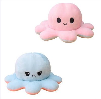 Picture of Octopus Soft Toy, Reversible Soft Toy, Hot Pink