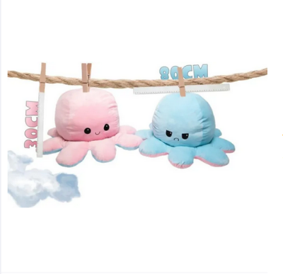 Picture of Octopus Soft Toy, Reversible Soft Toy, Hot Pink