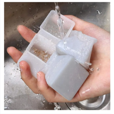 Picture of 4 Pack Silicone Floor Protectors Chair Leg Caps Square Furniture Table Feet Covers