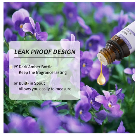 Picture of Violet Essential Oil Set, Pure Violet Aromatherapy Oils for Diffuser, Humidifier - 10ml