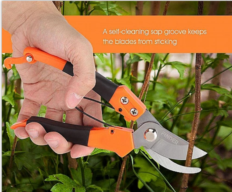 Picture of Shears Pruners Scissor Stainless Steel Gardening Tool Set with Garden Scissors, Pruning Seeds, Flower Cutter and Grass Cutter