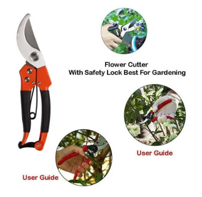 Picture of Shears Pruners Scissor Stainless Steel Gardening Tool Set with Garden Scissors, Pruning Seeds, Flower Cutter and Grass Cutter