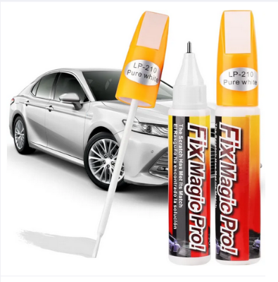 Picture of Car Paint Two-in-One (White) Scratch Repair, Automotive Touch Up Paint Pen with Instruction Manual, Quick and Easy
