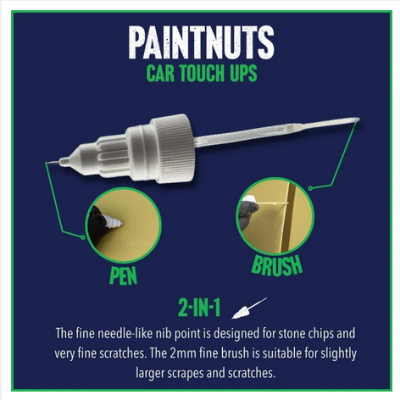 Picture of Car Paint Two-in-One (White) Scratch Repair, Automotive Touch Up Paint Pen with Instruction Manual, Quick and Easy