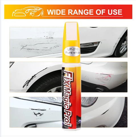 Picture of Car Paint Two-in-One (White) Scratch Repair, Automotive Touch Up Paint Pen with Instruction Manual, Quick and Easy