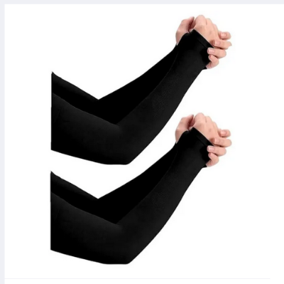 Picture of Hand Sleeves 1 Pair with Thumb for Boys & Girls Sun Protection Sleeves for Men Arm Sleeves for Women for Running