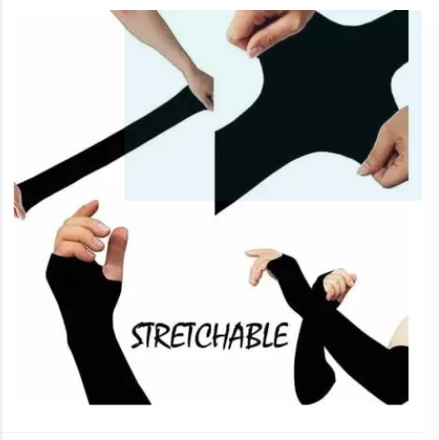 Picture of Hand Sleeves 1 Pair with Thumb for Boys & Girls Sun Protection Sleeves for Men Arm Sleeves for Women for Running