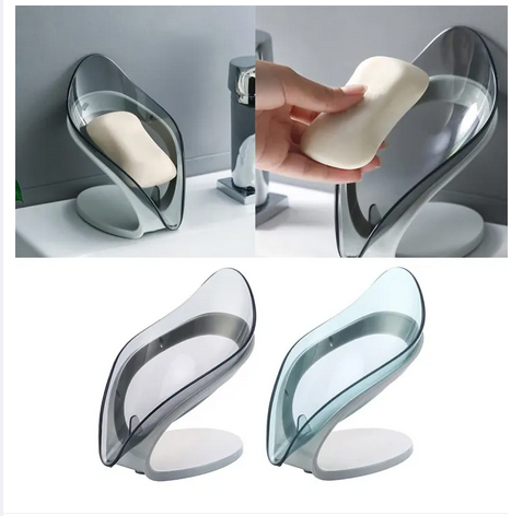 Picture of Self Draining Soap Tray Box Bathroom Soap Dish Kitchen Sponge Holder