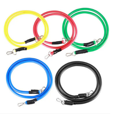 Picture of Swisspro Resistance Tube with Foam Handles for Exercise & Stretching, Suitable in Home & Gym Workout for Men & Women with Work Out Chart