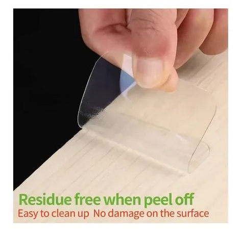 Picture of Double Sided Transparent Tape 20 pcs Strong Self Adhesive Paste Wall Stickers Home Kitchen Bathroom Seamless Waterproof Tapes