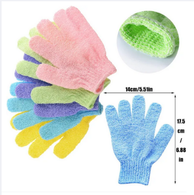 Picture of Body Gloves 1 Pairs Bath Exfoliating Glove Sponge Exfoliating Pad Body Gloves for Shower Exfoliating Mitts Shower Glove Women's Gloves for Shower for