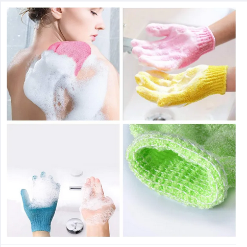 Picture of Body Gloves 1 Pairs Bath Exfoliating Glove Sponge Exfoliating Pad Body Gloves for Shower Exfoliating Mitts Shower Glove Women's Gloves for Shower for