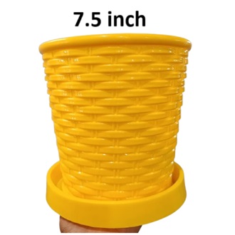 Picture of 7.5 inch Cane Planter With tray  1 pcs